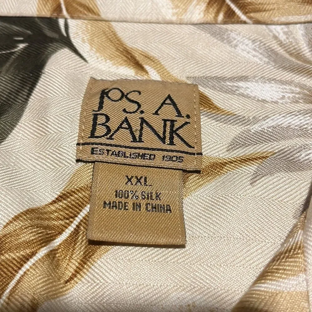 Jos. A. Bank 100% silk Hawaiian shirt size XXL.
